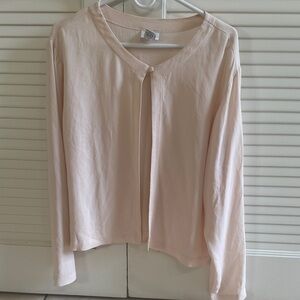Eileen Fisher 100% Silk OpenCardigan